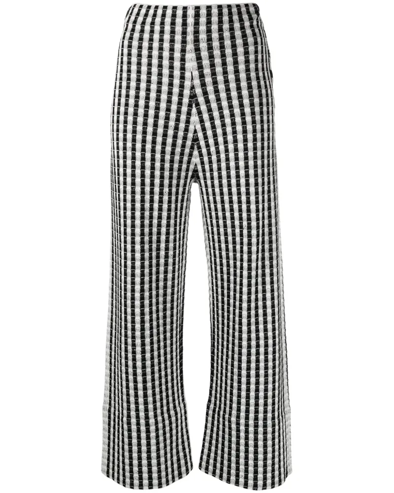 AERON Karierte Hose - Weiß Weiß