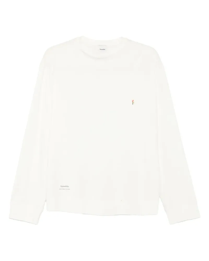 Nanushka T-Shirt mit Stickerei - Nude Nude