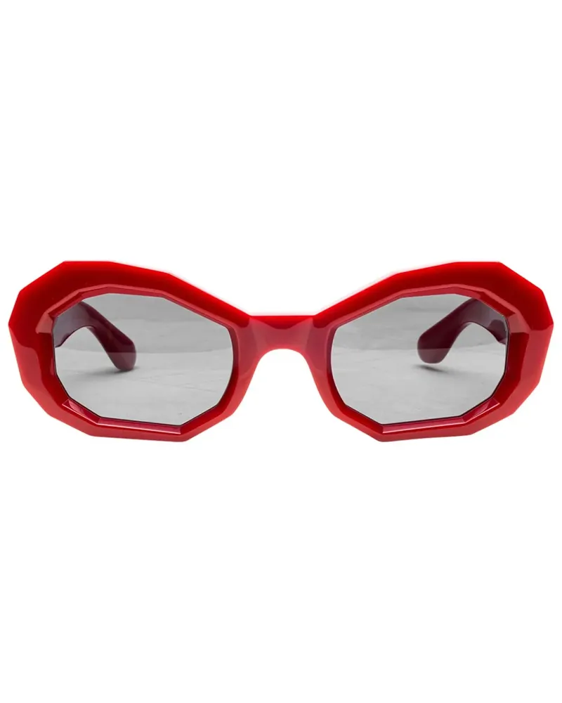 Amiri Honeycomb "Red" Sonnenbrille - Rot Rot