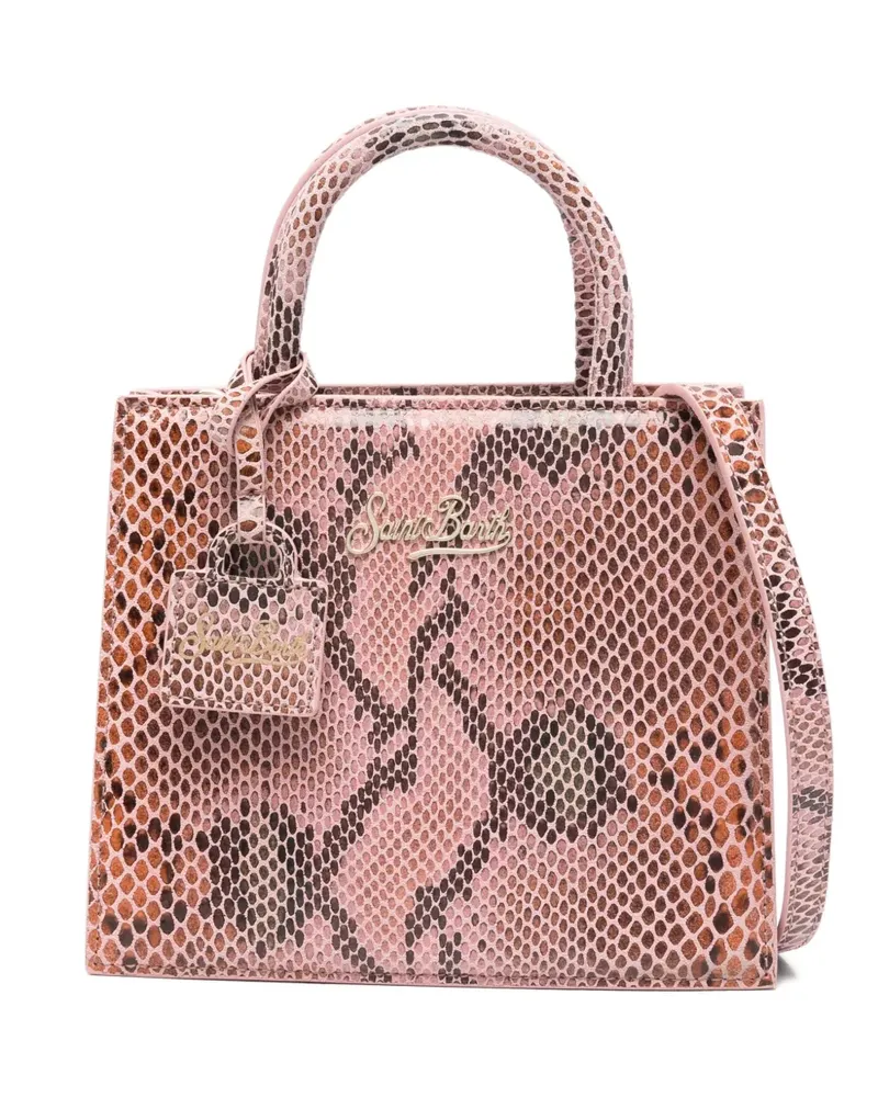 MC2 Saint Barth snakeskin top handle tote bag - Rosa Rosa