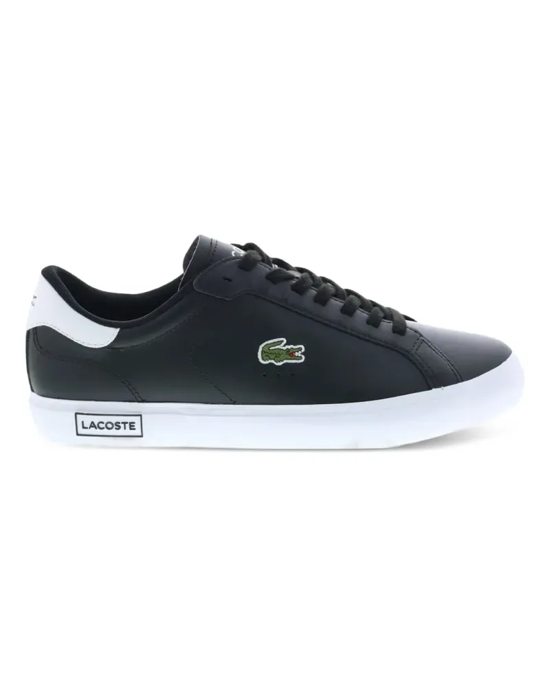 Lacoste Powercourt Sneakers aus Leder - Schwarz Schwarz