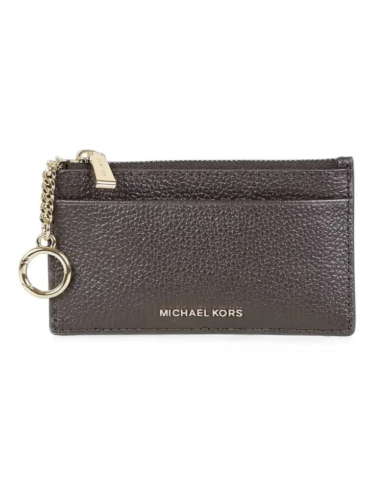 Michael Kors Kartenetui aus gekörntem Leder - Braun Braun