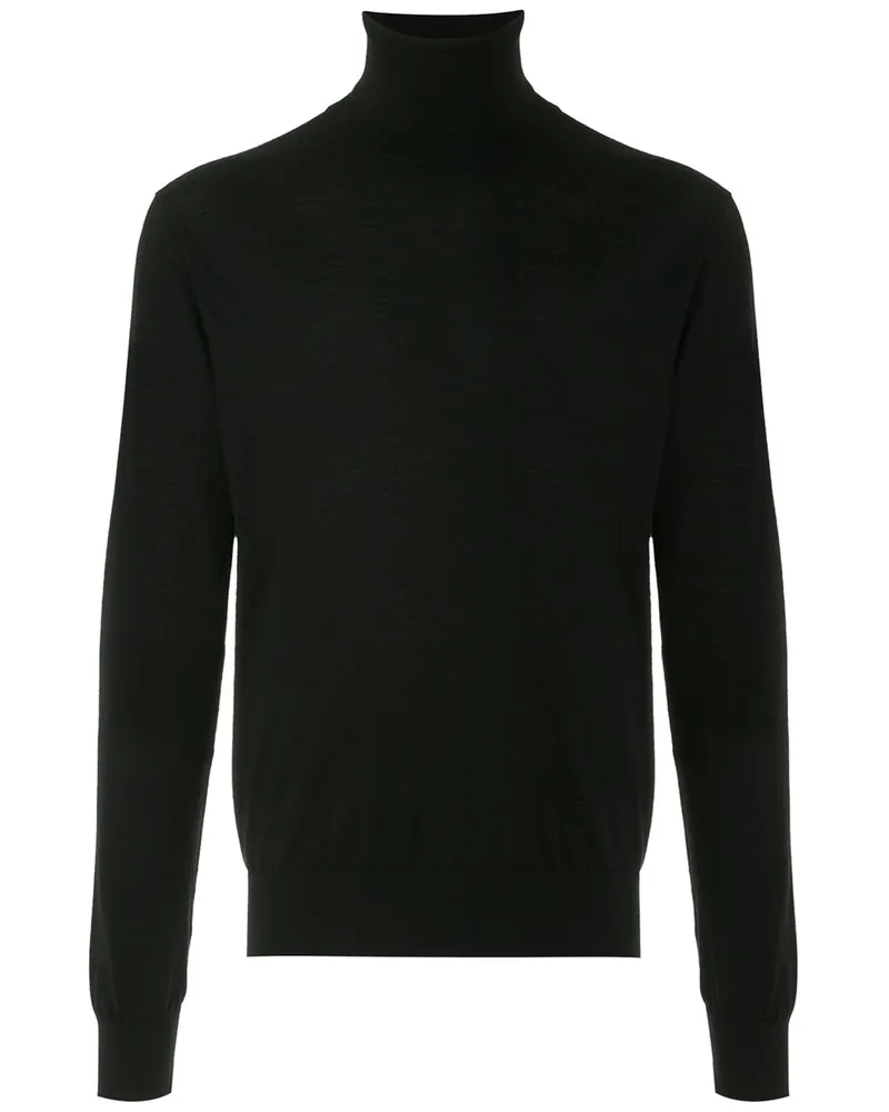 Dolce & Gabbana Kaschmirpullover mit Rollkragen - Schwarz Schwarz