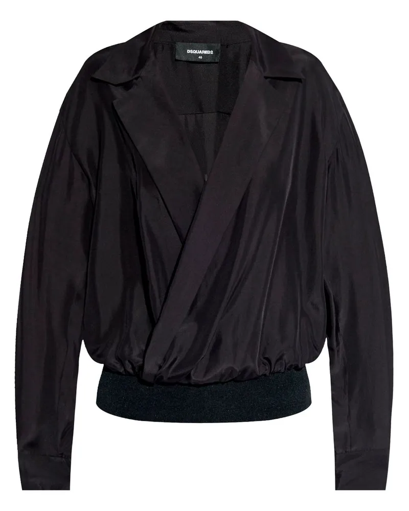 Dsquared2 Bluse aus Seide - Schwarz Schwarz