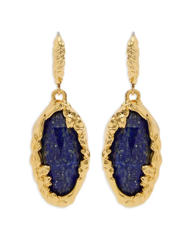 Alexis Bittar Brut lapis-lazuli earrings - Gold Gold