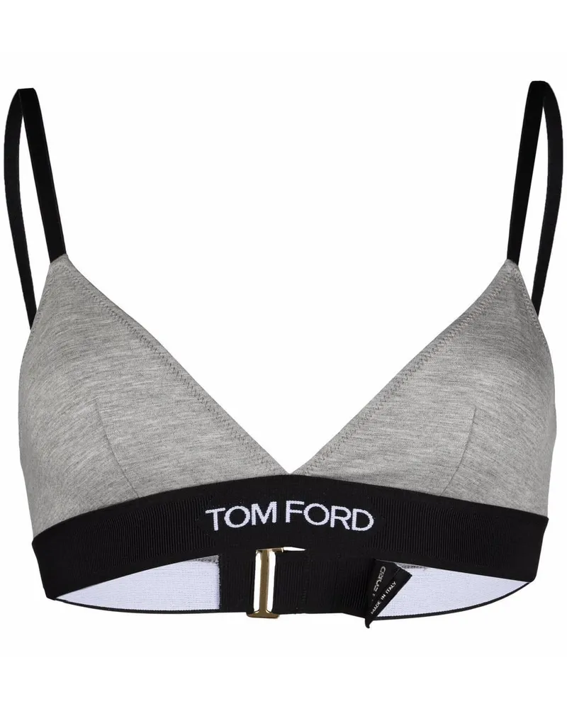 Tom Ford BH mit Logo-Bund - Grau Grau