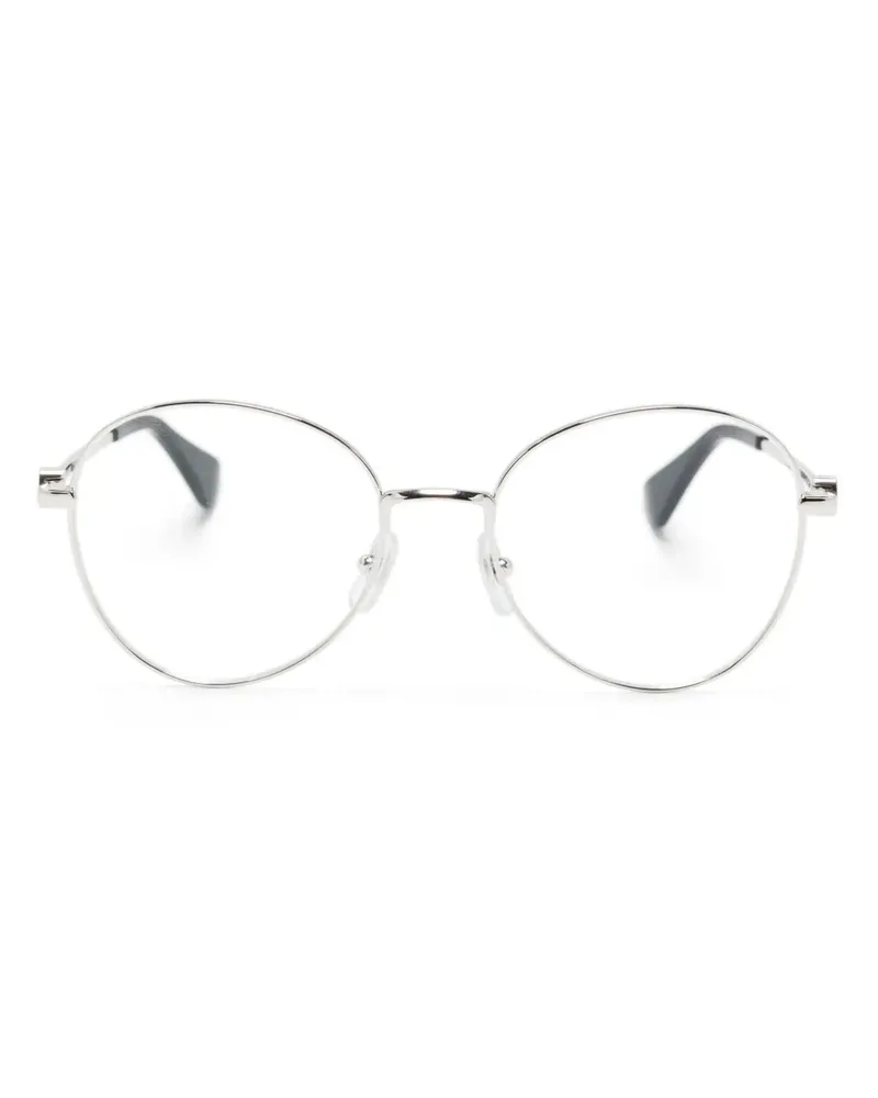 Cartier Brille mit rundem Gestell - Silber Silber