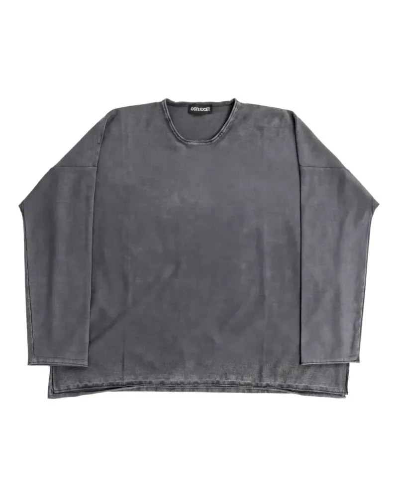Casey Casey Langarmshirt mit Rundhalsausschnitt - Grau Grau