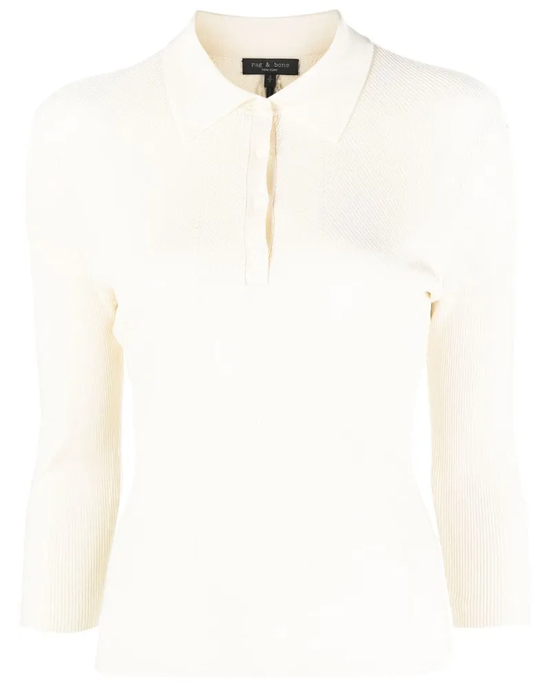 Rag & Bone Pacey Poloshirt - Nude Nude