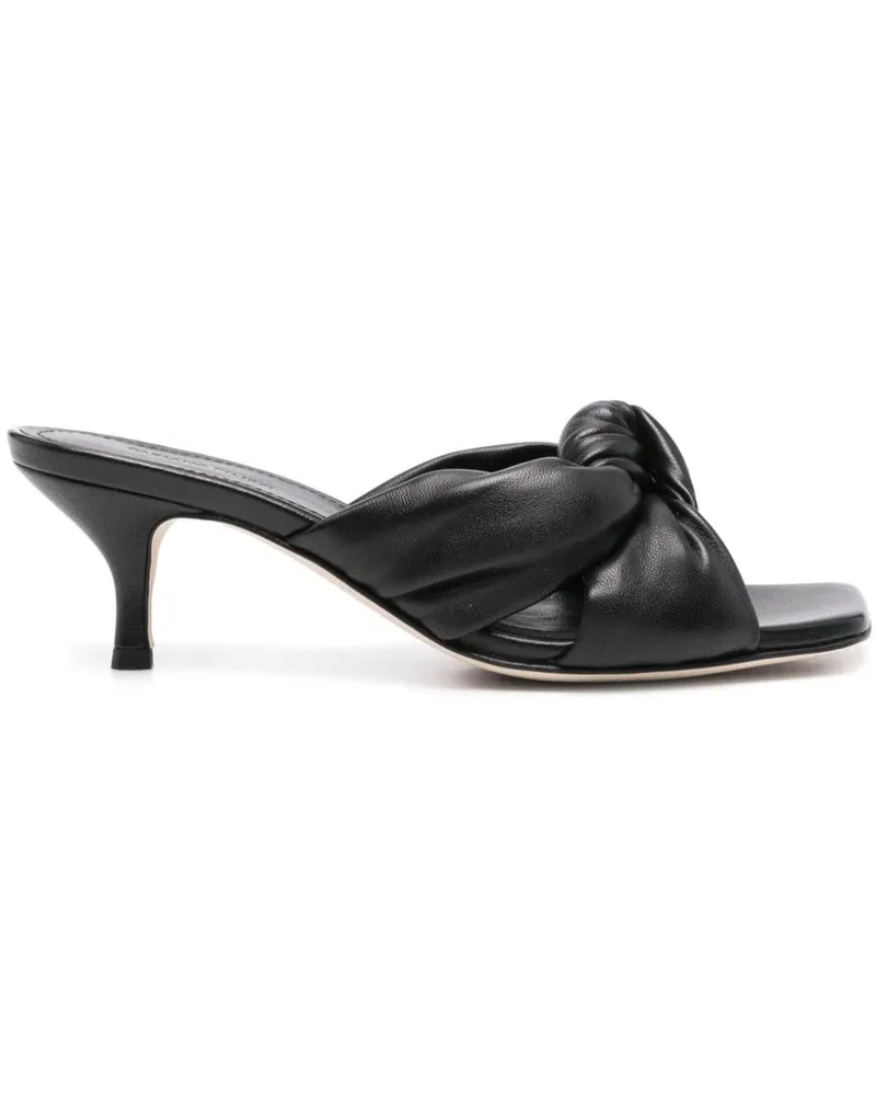 Fabiana Filippi Mules mit Knoten 60mm Schwarz