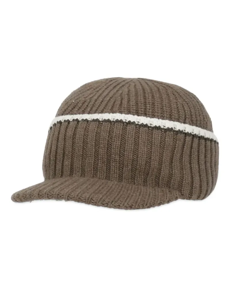 Brunello Cucinelli Gerippte Baseballkappe - Braun Braun