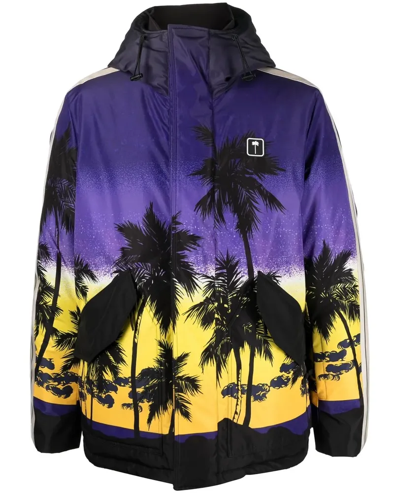 Palm Angels Jacke mit Print - Violett Violett