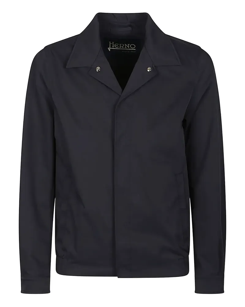 Herno Jacke mit Druckknöpfen - Blau Blau