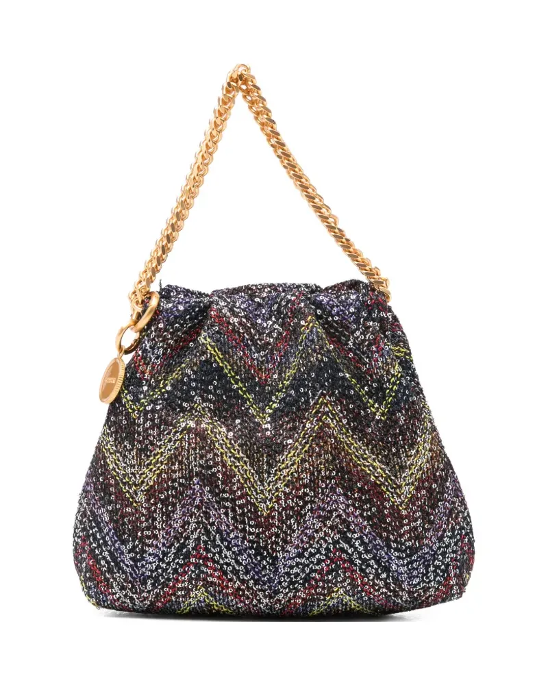 Missoni chevron chain-strap mini bag - Schwarz Schwarz