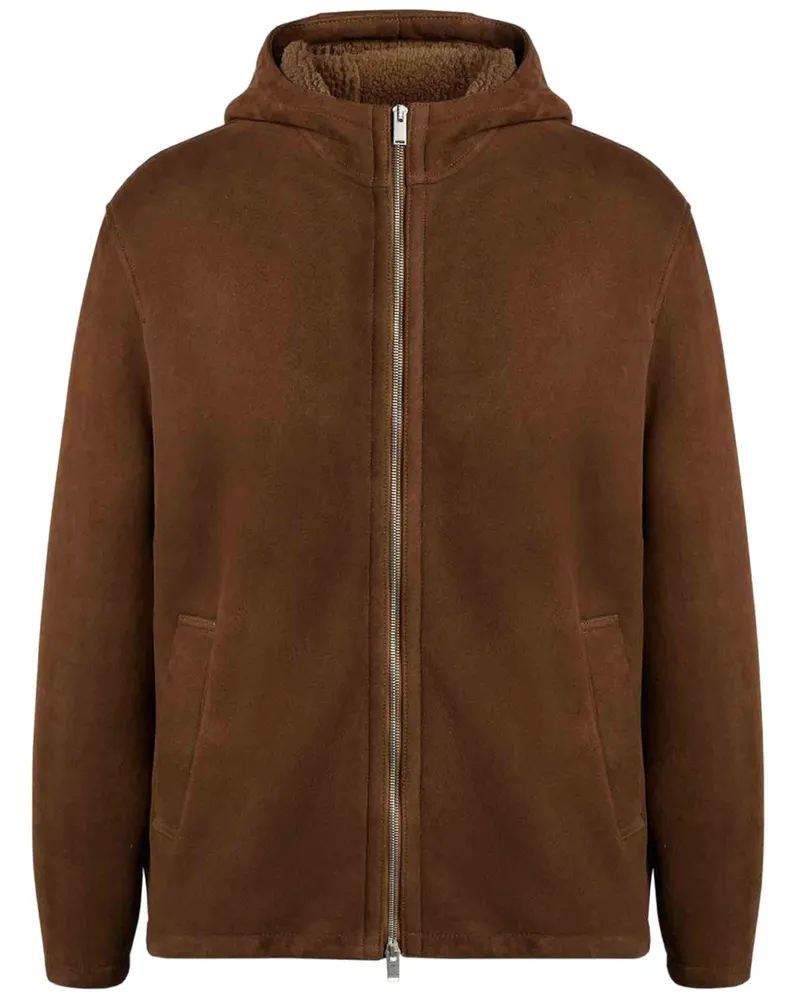 LARDINI Jacke aus Wildleder - Braun Braun