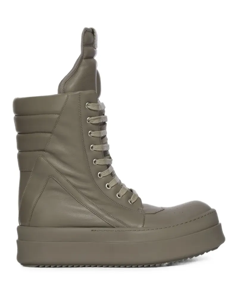 Rick Owens Mega Geobasket High-Top-Sneakers aus Leder - Grau Grau