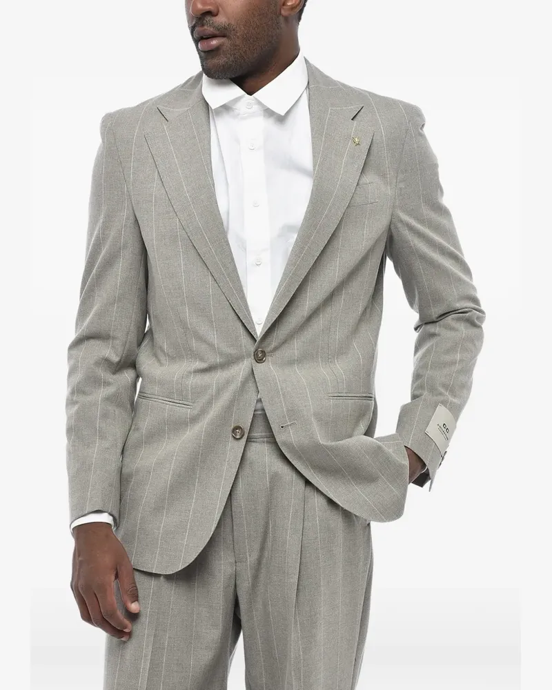 Corneliani pinstriped single-breasted suit - Grau Grau