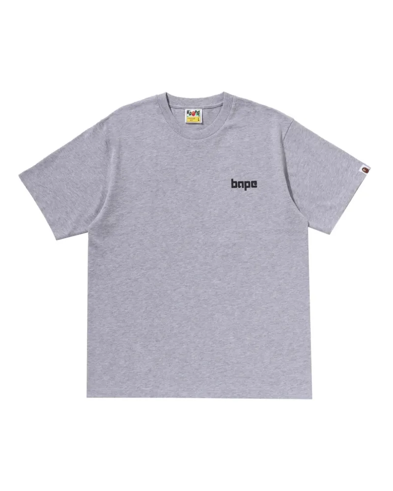 BAPE logo-print T-shirt - Grau Grau