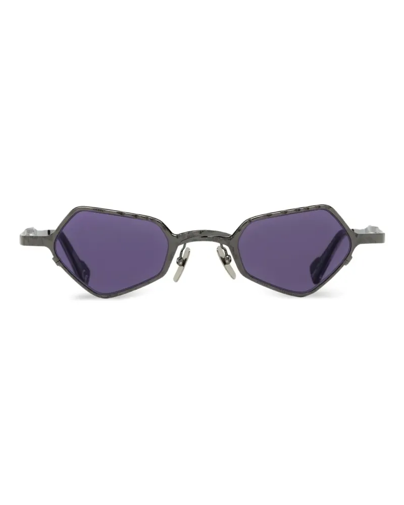 KUBORAUM Z25 Sonnenbrille mit geometrischem Gestell - Grau Grau