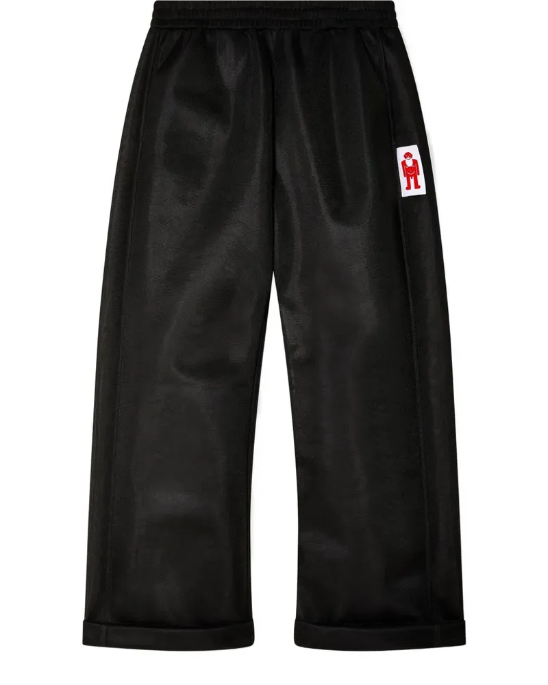 Walter van Beirendonck Hose mit weitem Bein - Schwarz Schwarz