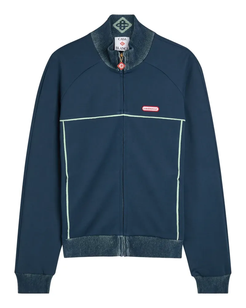 Casablanca Paris Sweatshirt mit Reißverschluss - Blau Blau