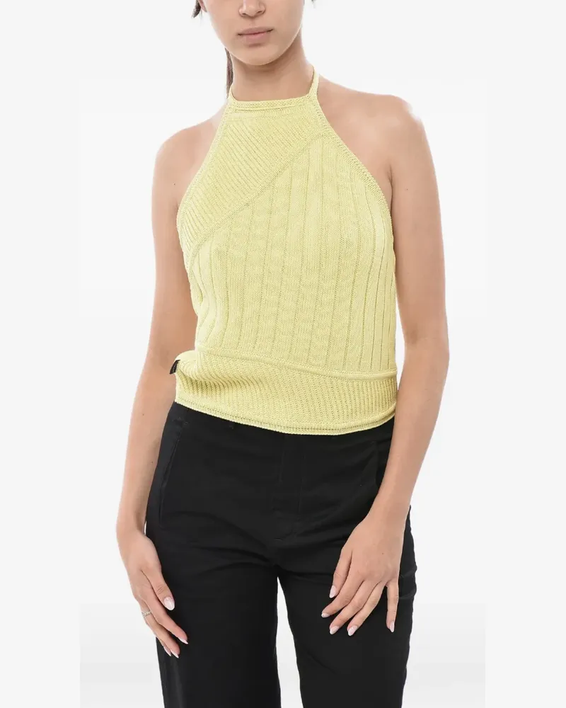Woolrich crochet halterneck top - Gelb Gelb