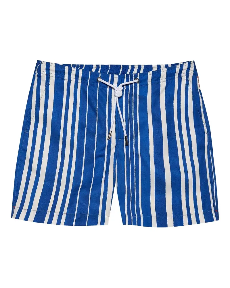 Orlebar Brown Bulldog Drawcord stripe-print swim shorts - Blau Blau