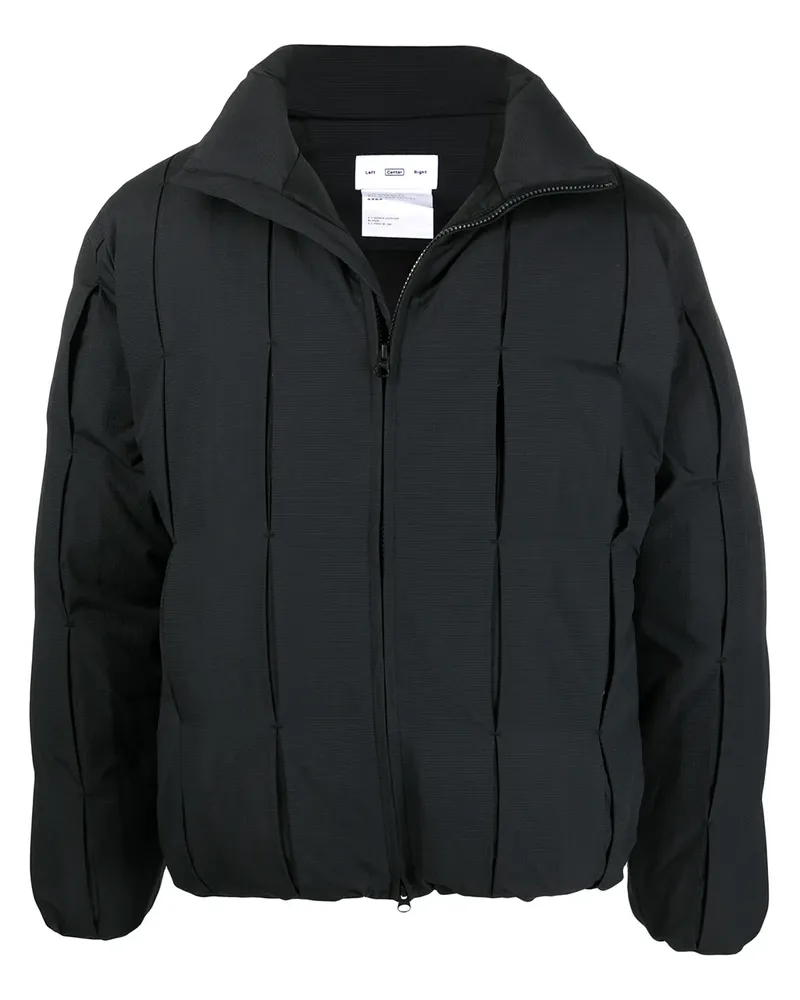 Post Archive Faction Gefütterte Jacke mit Reißverschluss - Schwarz Schwarz