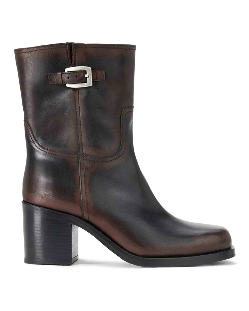 STAUD Brooklyn Stiefel im Distressed-Look - Braun Braun