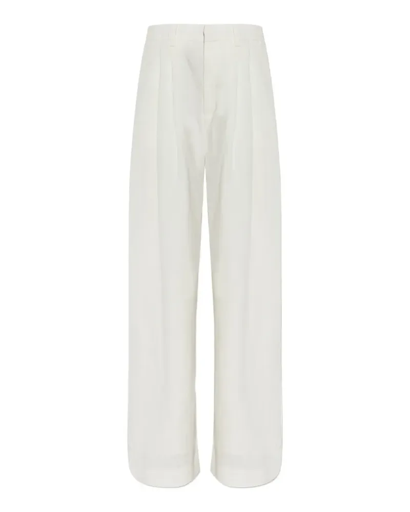 Gestuz Riava pleated trousers - Weiß Weiß