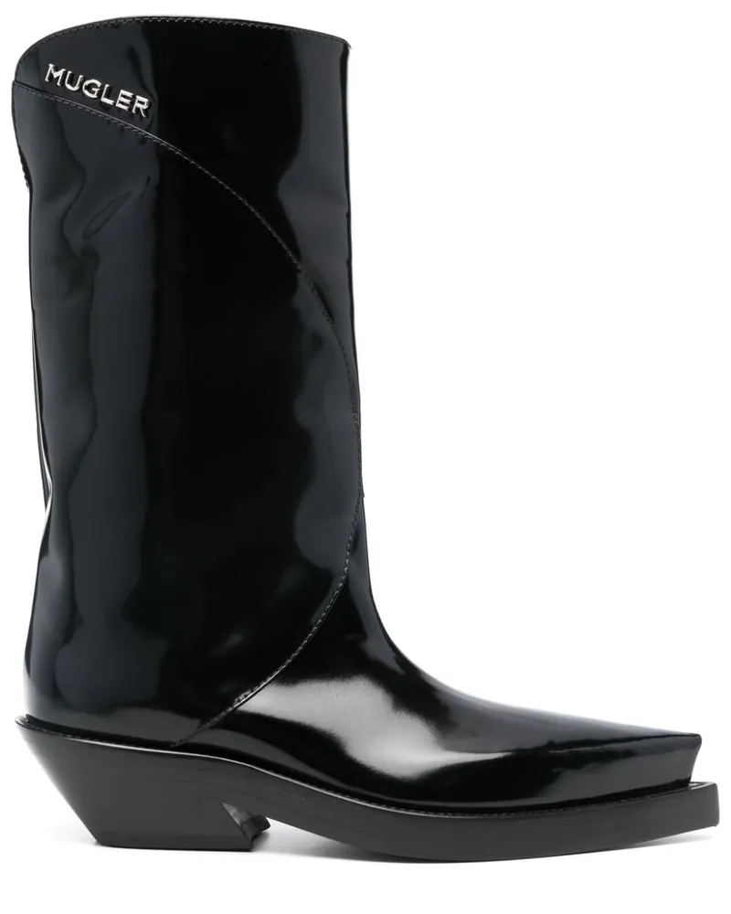 Thierry Mugler Santiag Stiefel 55mm - Schwarz Schwarz