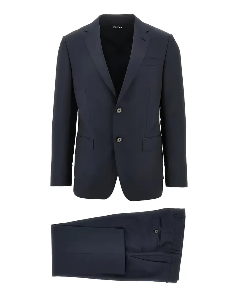 Ermenegildo Zegna single-breasted wool suit - Blau Blau