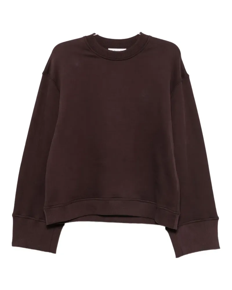 FRANKIE Shop Talia Sweatshirt mit rundem Ausschnitt - Braun Braun