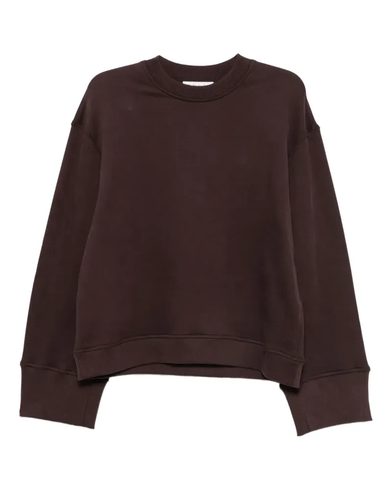 FRANKIE Shop Talia Sweatshirt mit rundem Ausschnitt - Braun Braun