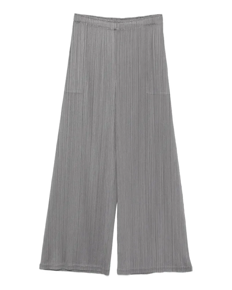 Issey Miyake pleated side-pocket trousers - Grau Grau