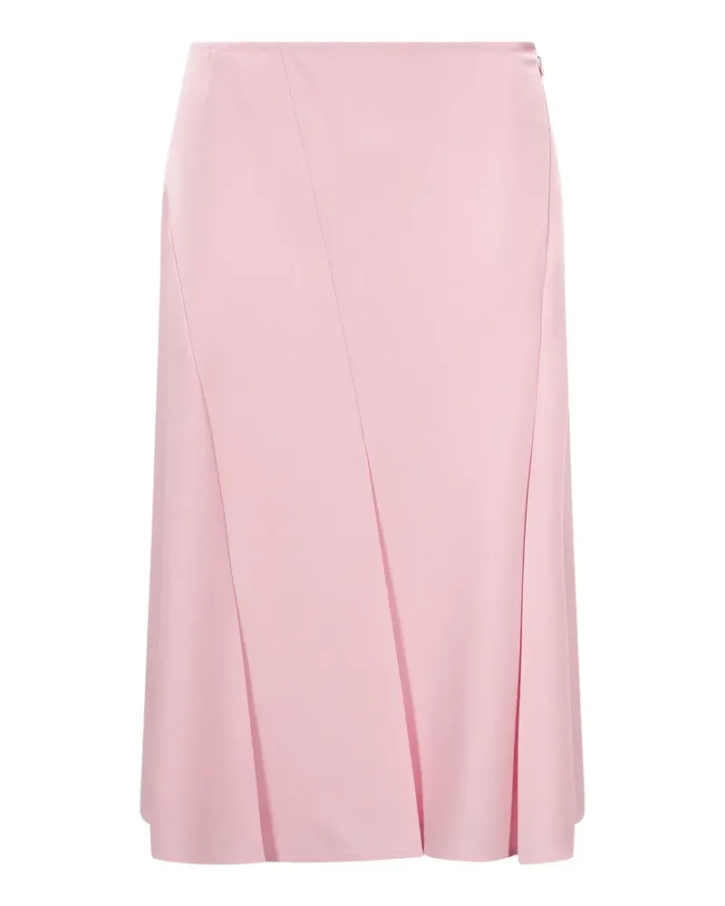 Jil Sander wool sablé skirt - Rosa Rosa