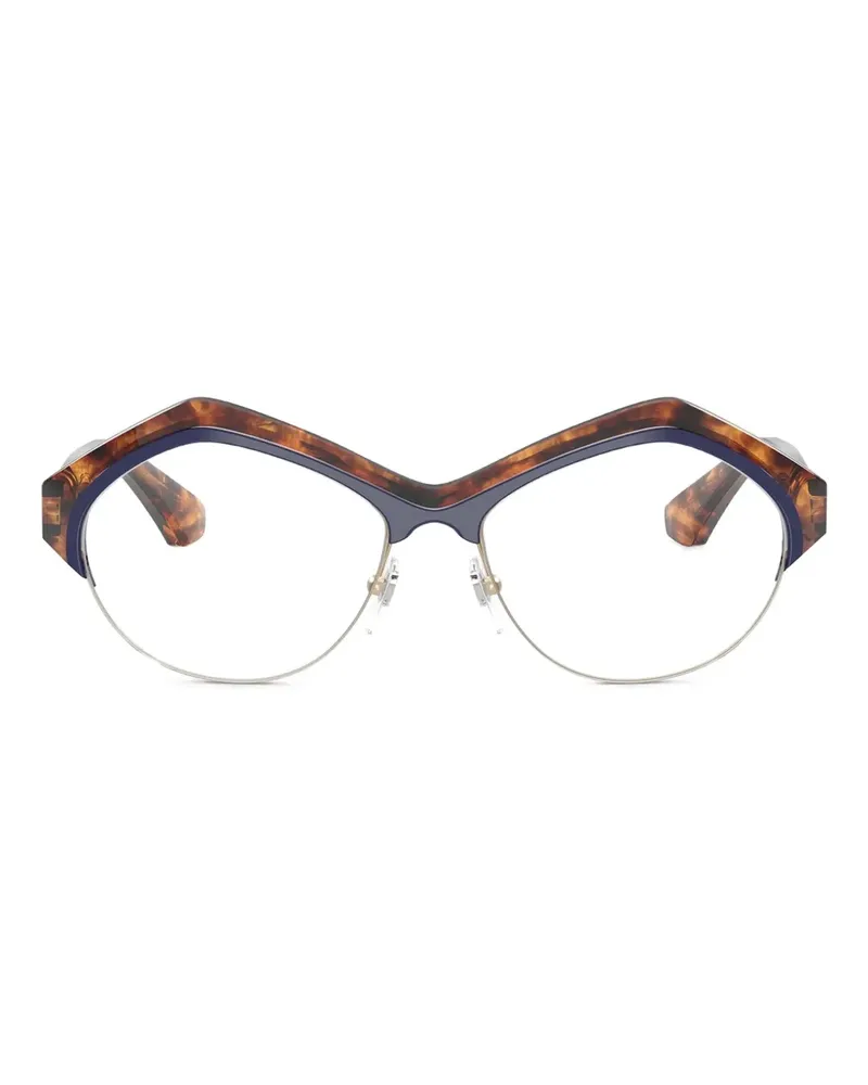 Alain Mikli Geometrische Brille in Schildpattoptik - Braun Braun