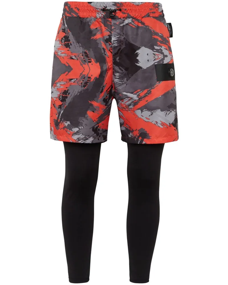 Philipp Plein Jogginghose mit Camouflage-Print - Schwarz Schwarz