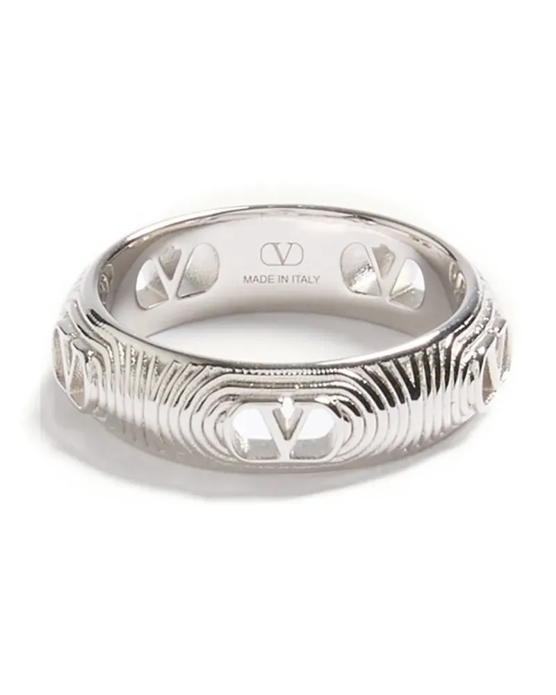 Valentino Garavani Ovalette metal ring - Silber Silber