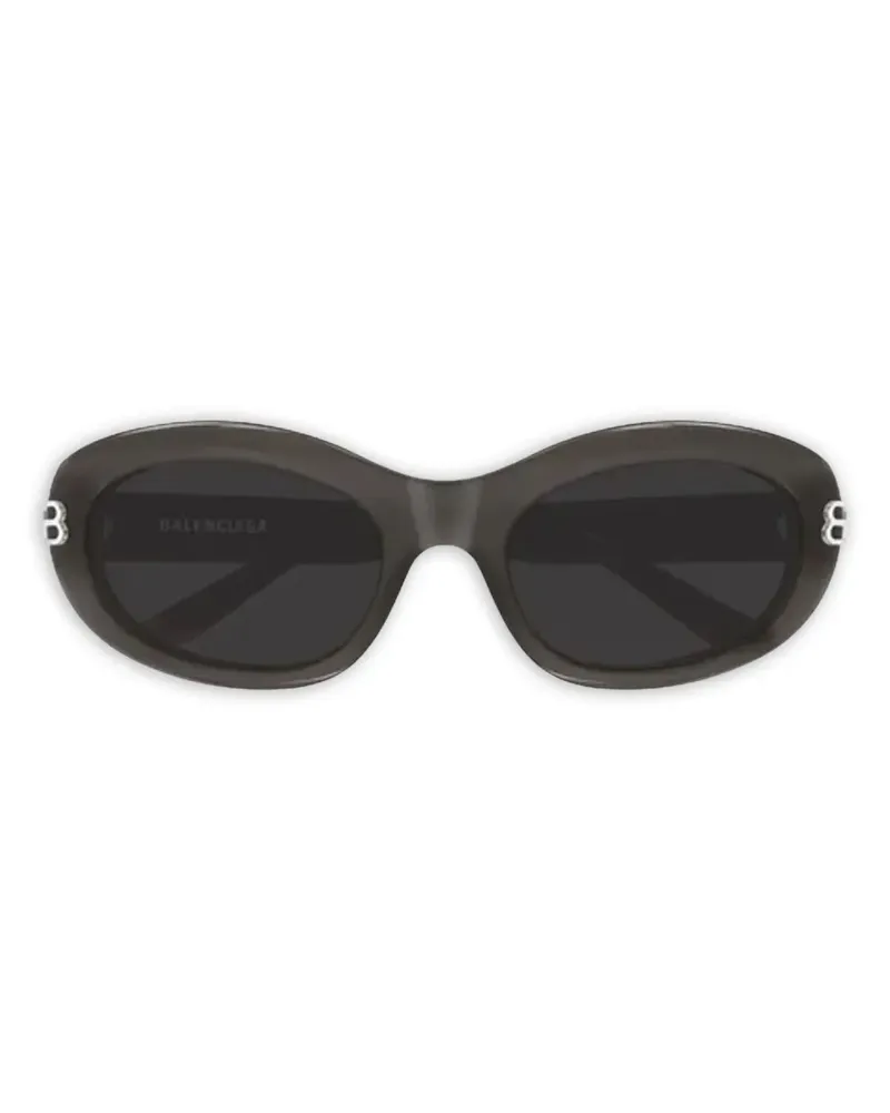 Balenciaga Sonnenbrille mit ovalem Gestell - Grau Grau