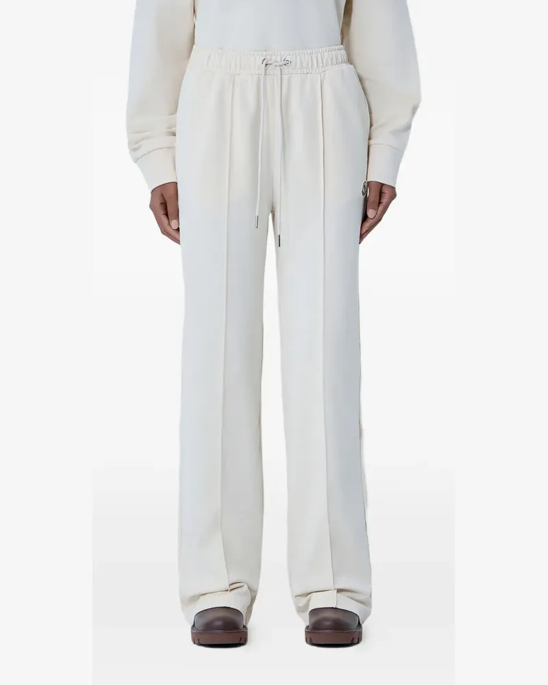 Moncler Hose mit Logo-Patch und Kordelzug - Nude Nude