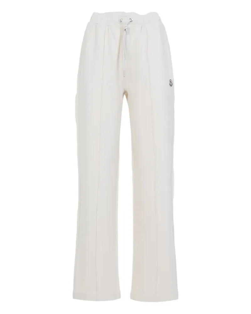 Moncler logo-patch drawstrings trousers - Nude Nude