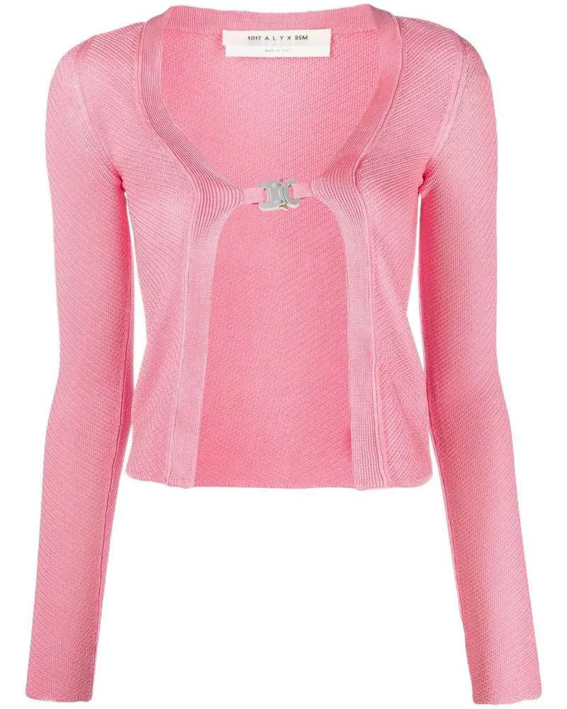 1017 ALYX 9SM Gerippter Cardigan - Rosa Rosa