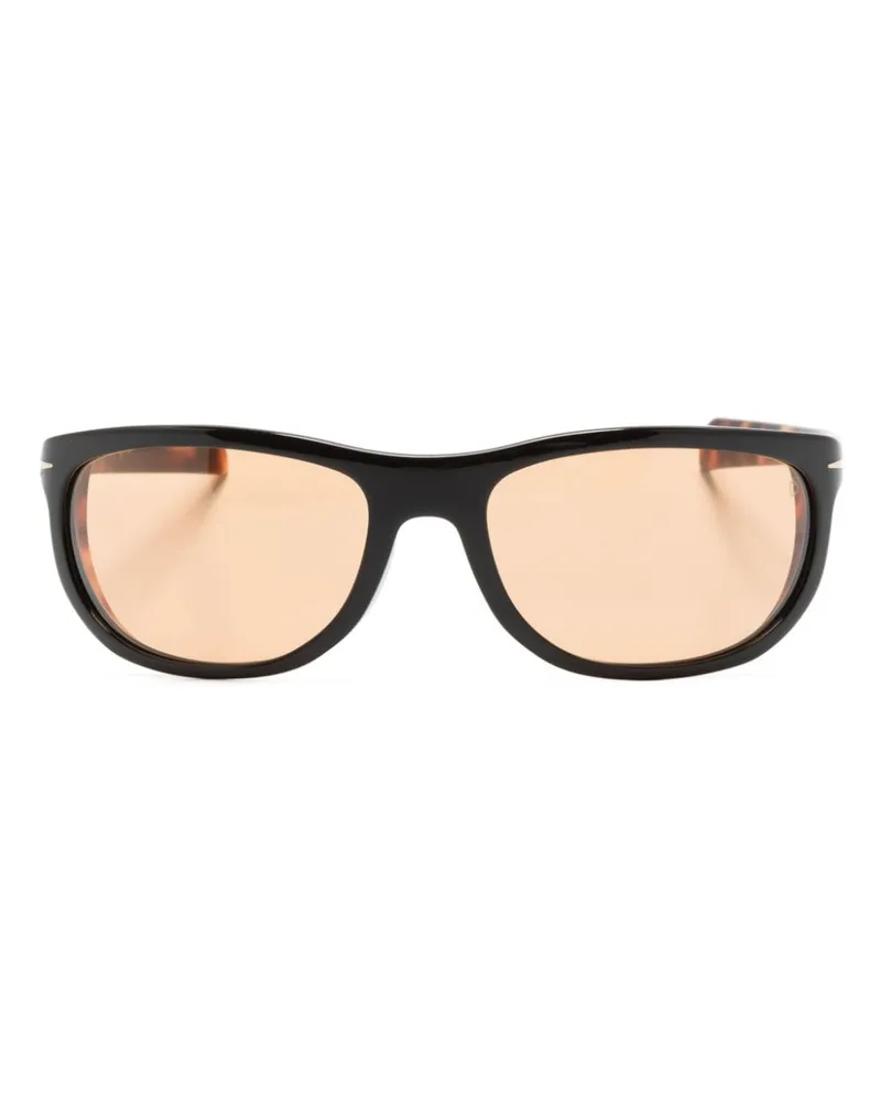 EYEWEAR by DAVID BECKHAM Eckige Sonnenbrille in Schildpattoptik Braun