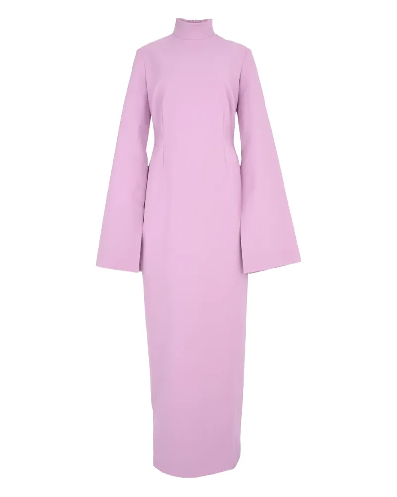 Solace London Josefine funnel-neck maxi dress - Rosa Rosa