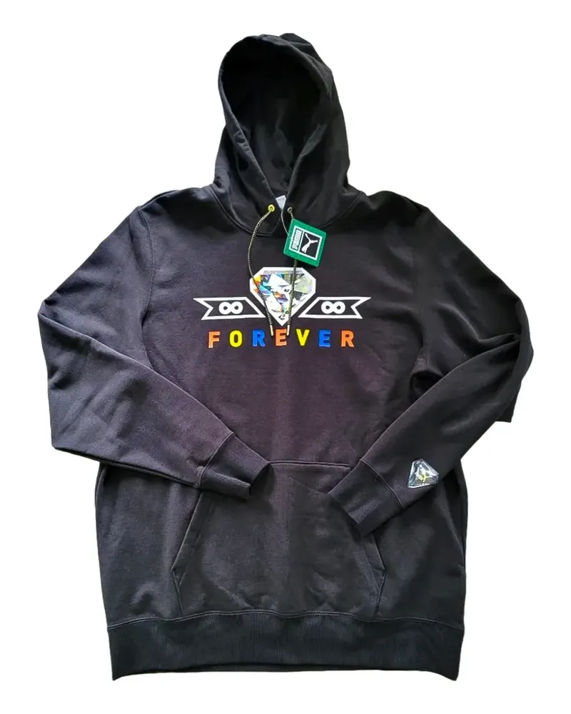 Puma Classics Forever Diamond long-sleeves hoodie - Schwarz Schwarz