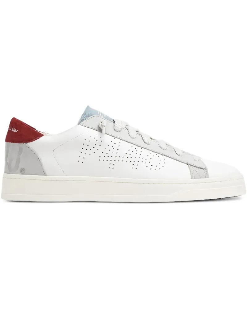 P448 Sneakers mit perforiertem Logo - Weiß Weiß