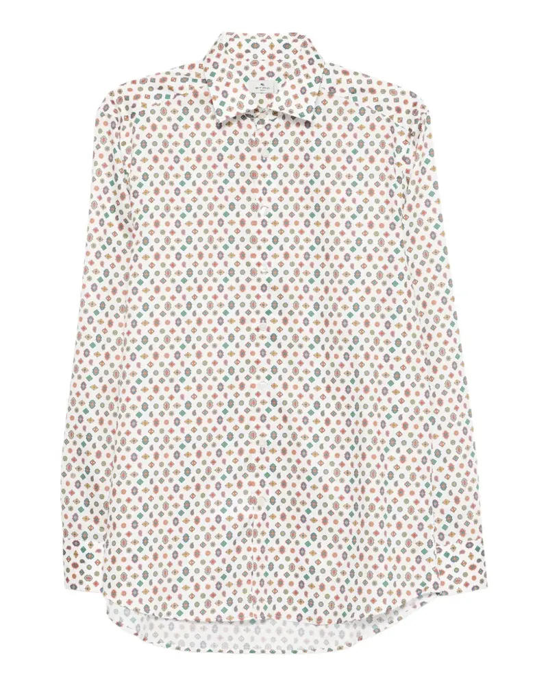 Etro Hemd mit Print - Weiß Weiß