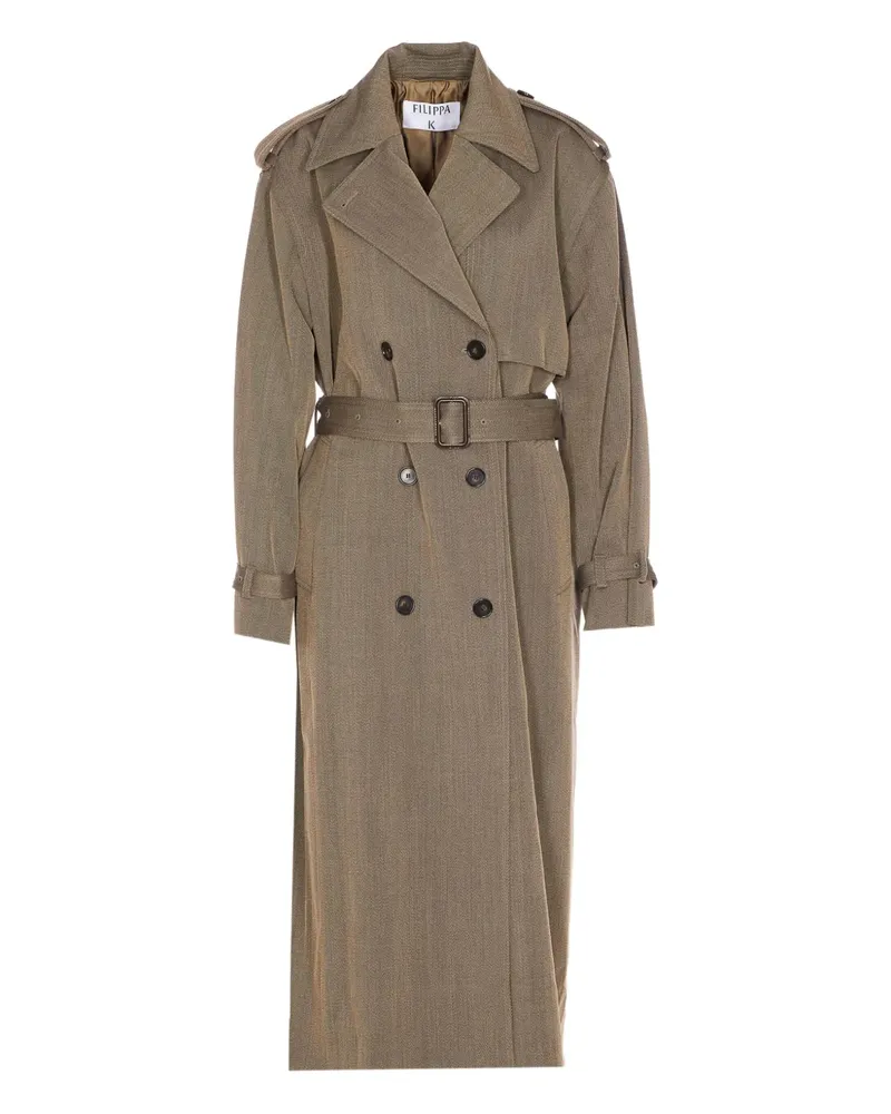 Filippa K double-breasted belted trench coat - Braun Braun