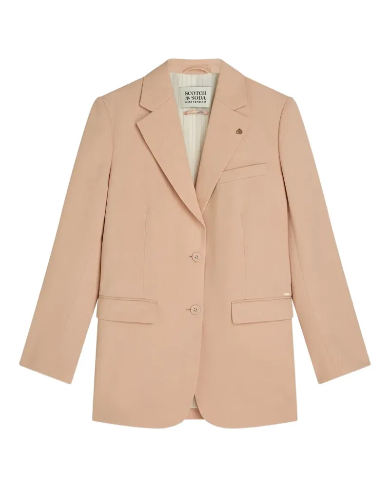 Scotch&Soda notched-lapels single-breasted blazer - Rosa Rosa